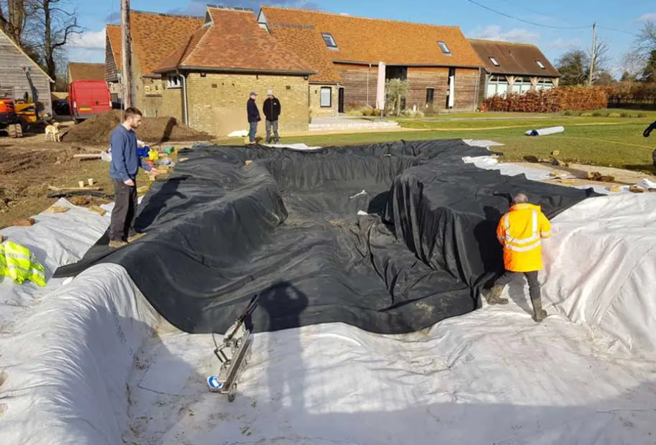 1.0mm Epalyn EP pond liner installation Watford