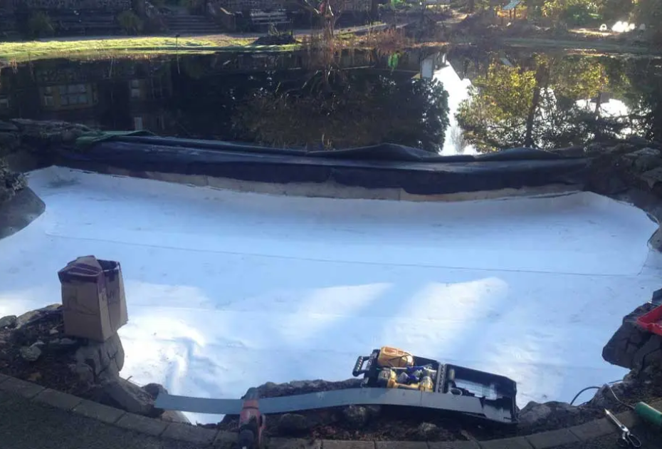 Pond Liner Installed at Bristol University Botanical Gardens