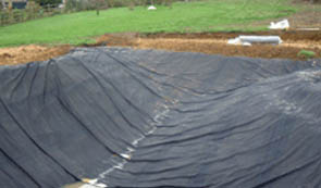 Water containment liners from Russetts Development include rubber pond liners